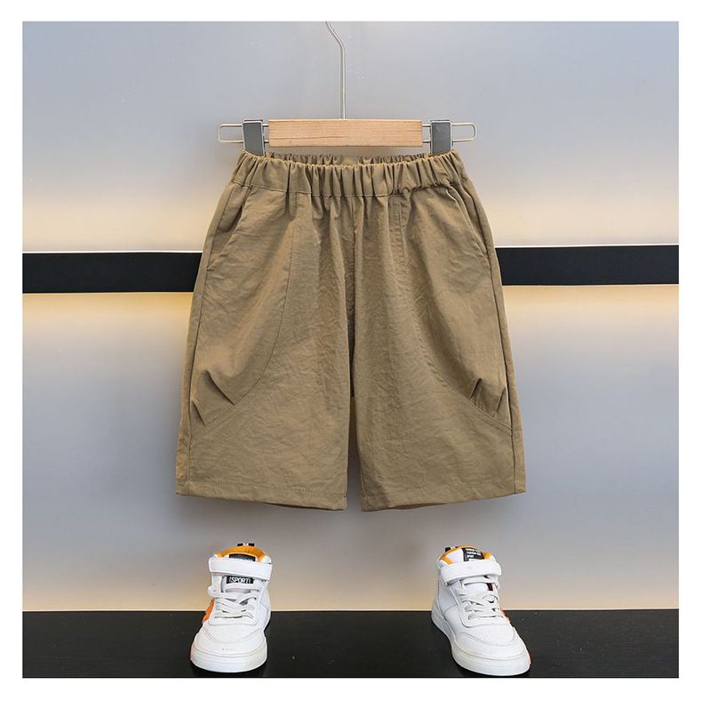 Summer Dress Shirt & Shorts Set – Classic White Cotton Polo With Black School Uniform Shorts For Toddler & Kids_voghion.com