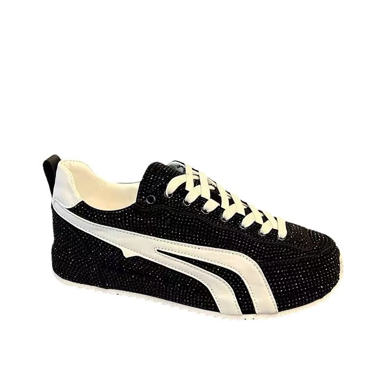 Printemps Automne Nouvelles Chaussures De Sport Et Décontractées En Diamant À Chaud Pour Hommes Édition Coréenne Semelle Mince Rehaussante Explosive_voghion.com