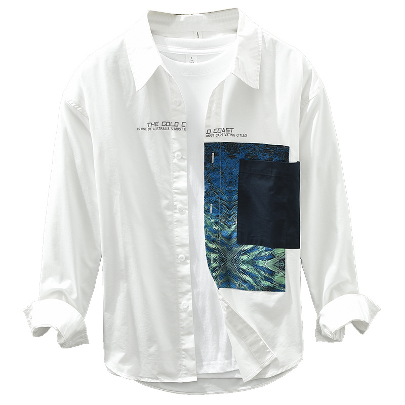 3301 Personalizirana moška srajca z dolgimi rokavi, potiskana v obliki krpan, za prosti čas, za moške, retro, umetniška, ohlapna mladinska srajca za zamenjavo las_voghion.com