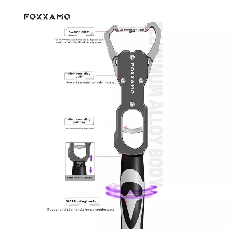 Fish Controller With Weighing And Controlling Device, Large Object, Road, Sub Aluminum Alloy Multifunctional Fish Clamp Pliers,_voghion.com