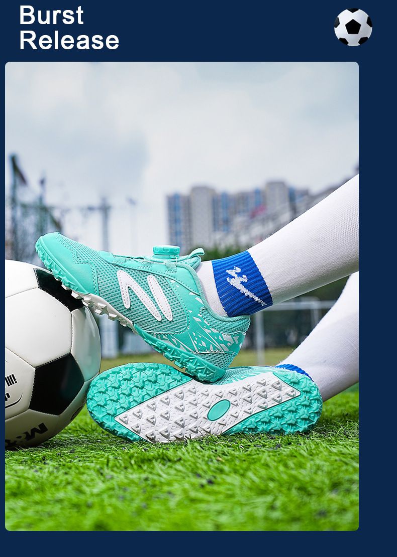 Zēnu un meiteņu futbola apavi, elpojoši un ērti mākslīgās zāles treniņu apavi, iekštelpu/āra sporta apavi, vairumtirdzniecība_voghion.com