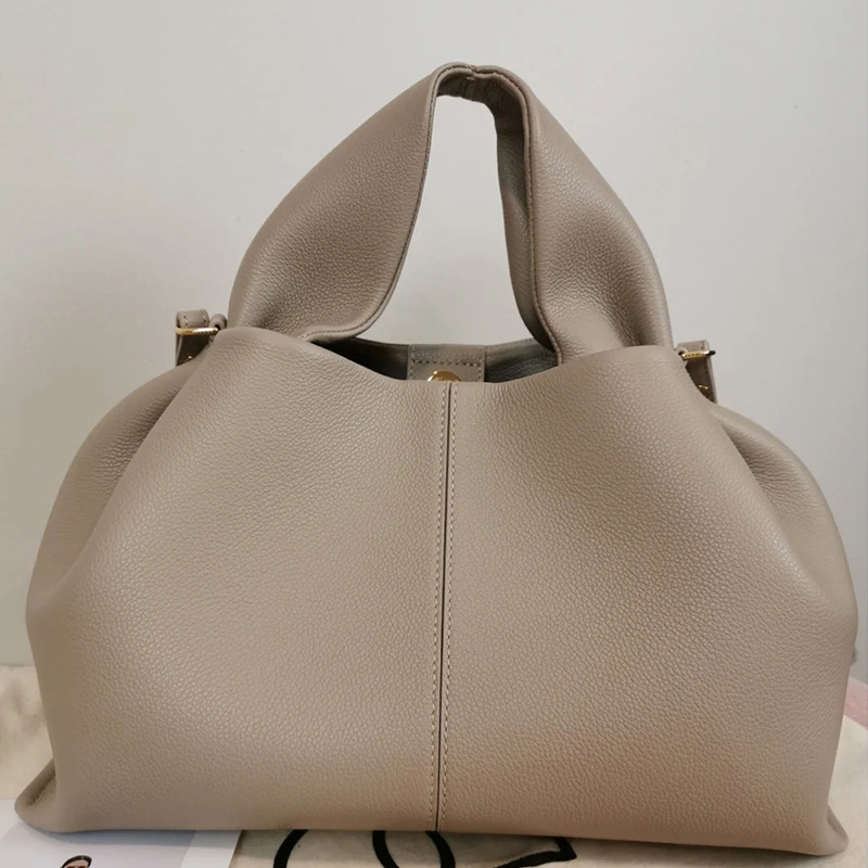 Borsa a tracolla alla moda, versatile, in tinta unita, per il pranzo, del marchio francese di nicchia 2025, per le donne_voghion.com