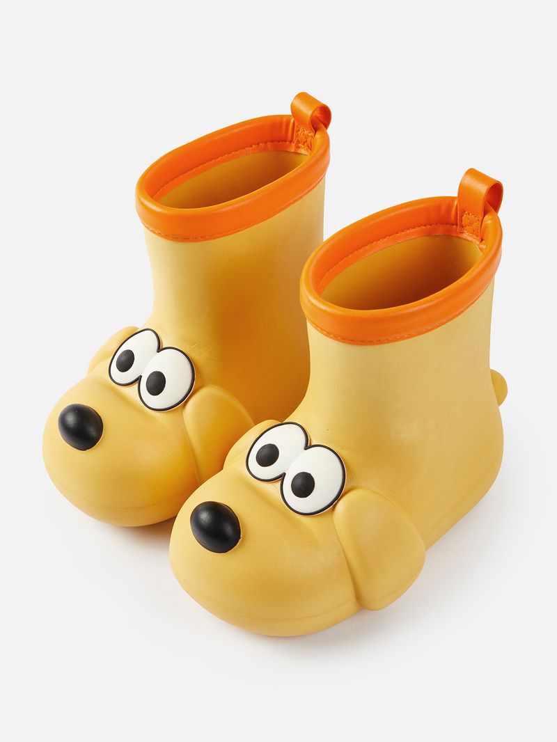 Welpen Kinder Regenstiefel Junge rutschfeste Kleinkind Baby Wasserschuhe weibliches Modell Überschuhe Mädchen wasserdicht Gummi_voghion.com