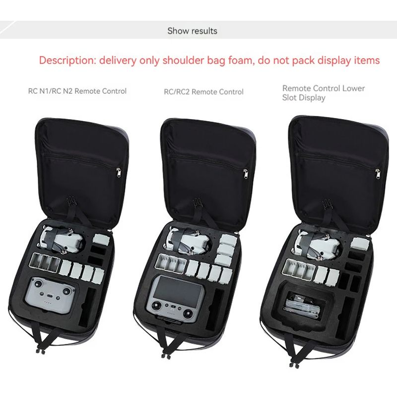 Drone-rugzak voor Mini 4 Pro/Mini 3, harde opbergtas voor DJI RC 2/RC-N2-bediening, universele accessoires_voghion.com