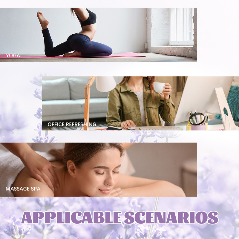 Essential Beautiful Lavender Oil Relieves Anxiety Massage Helps Sleep Relax Physical and Mental Stress Quickly Fall as_voghion.com
