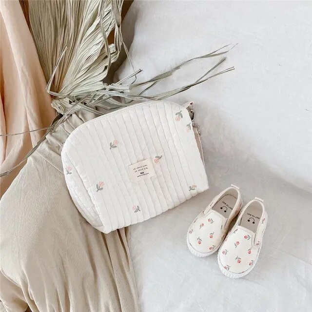 Wickeltasche für Neugeborene im koreanischen Stil, Umhängetasche für Mama, Stickerei, gesteppt, für Kinderwagen, Windelaufbewahrung, Organizer, große Handtaschen_voghion.com