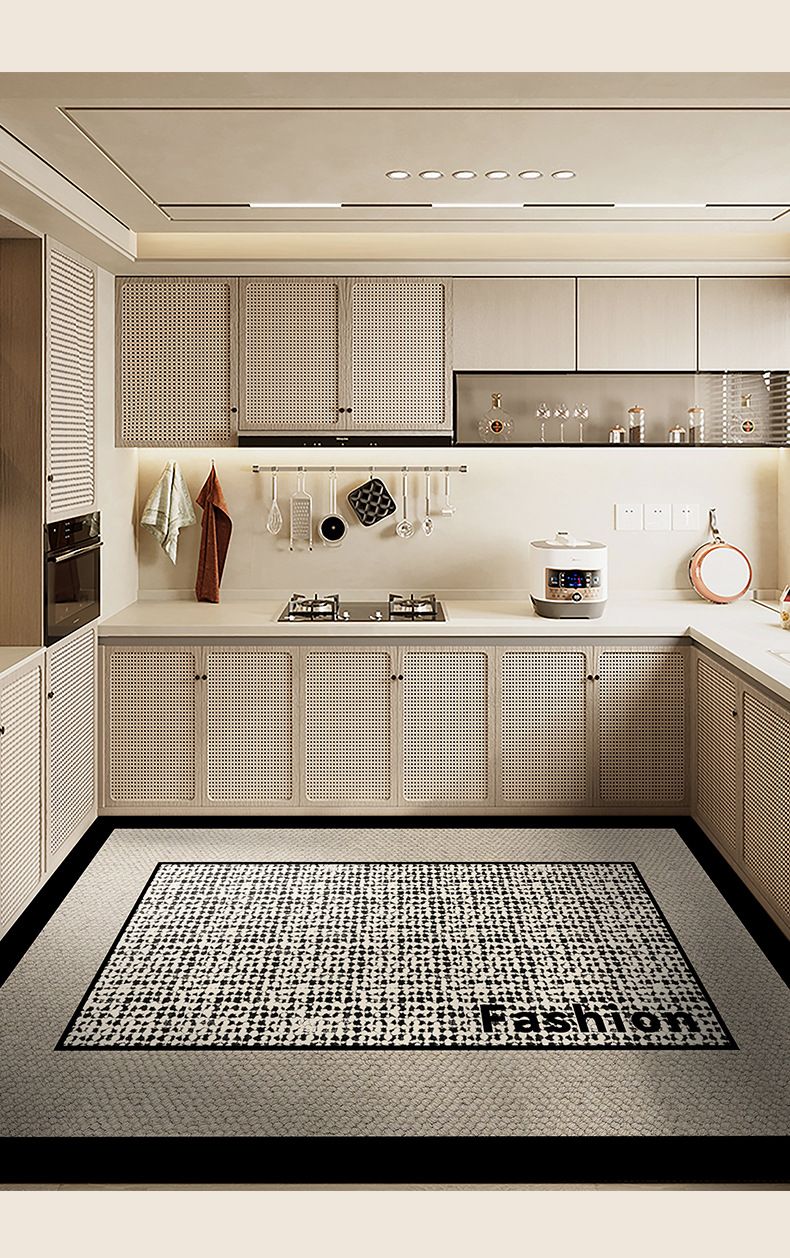 Tapis de cuisine imperméable, résistant à l'huile, antidérapant et lavable. Tapis de cuisine à couverture complète._voghion.com