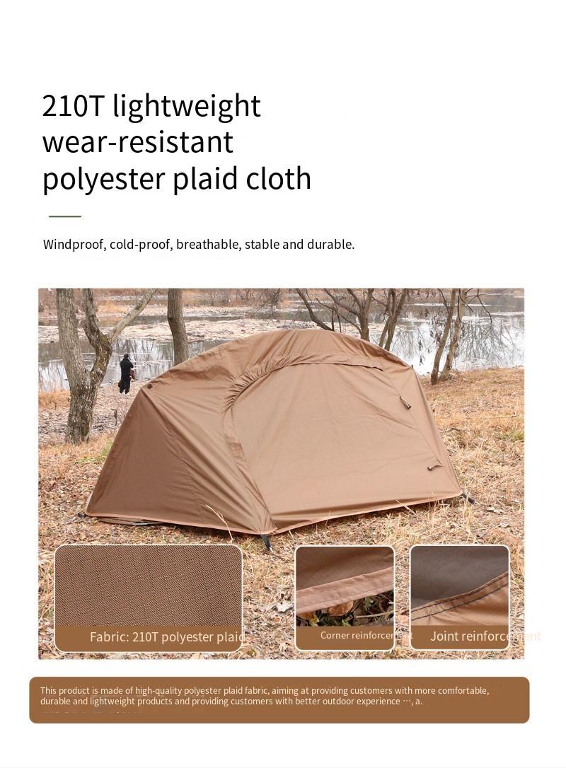 Tenda tattica individuale anti-zanzara per campeggio all'aperto, da campeggio, per escursionismo, per una sola persona, con apertura rapida._voghion.com