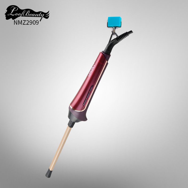 Lockenstab für Herren, 100 % Keramik, 9 mm, elektrisches Modell, chinesische/englische Verpackung, LCD-Display, Lockenstab_voghion.com