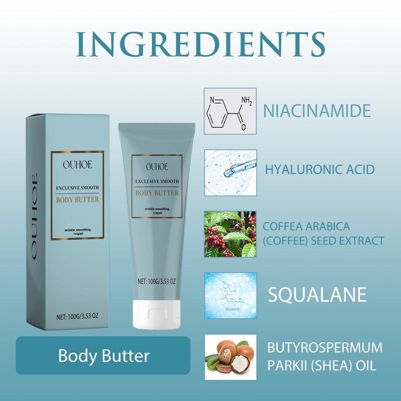 OUHOE Body Butter Cream reinigt, befeuchtet und hellt die Poren der Haut auf_voghion.com
