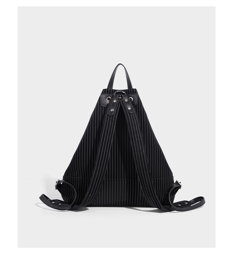 Casual INS Fashion New Trend Korean Striped Canvas Bag_voghion.com