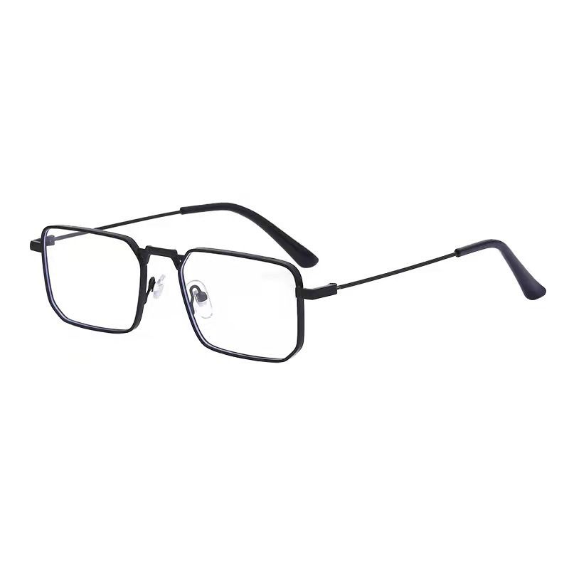 Unisex Sonnenbrille mit quadratischem Rahmen für Herren Steampunk-Sonnenbrille Damenmodetrend Sonnenbrille aus Metall_voghion.com
