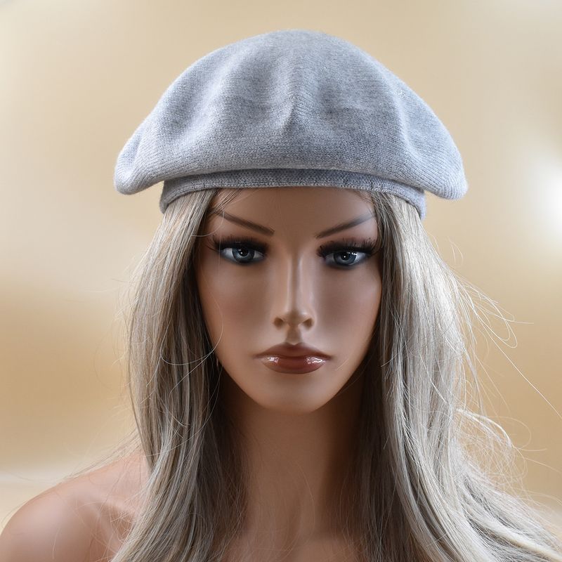 Hot Sale, nov ženski klobuk, modna enobarvna volnena pletena baretka z okrasnimi kamenčki, ženska kapa, baretka, črna vinsko rdeča kapa, ženska_voghion.com