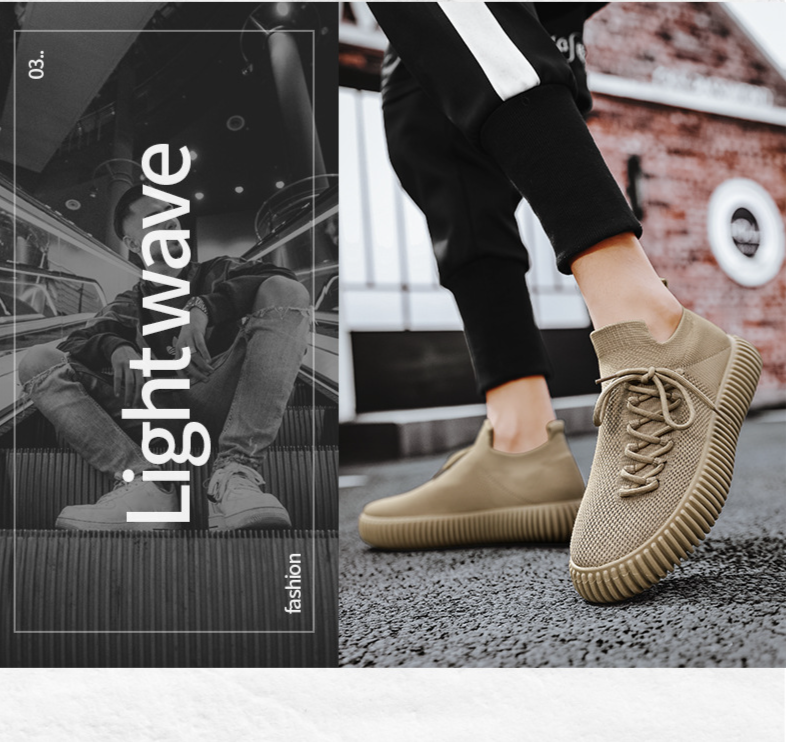 Instapper Heren S Schoenen Kokosnoot Sneakers Vliegende Geweven Mesh Casual Sneakers Heren S Sok Mond Gebreide Doek Schoenen Lichte Mesh Schoenen_voghion.com