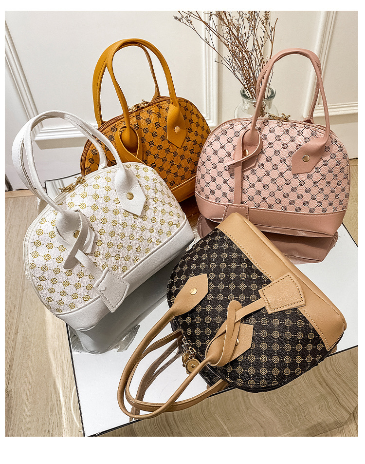 2022 Flower Shell Bag Women's Bag Women's Korean Fashion Handbag One Shoulder Crossbody Small Bag_voghion.com