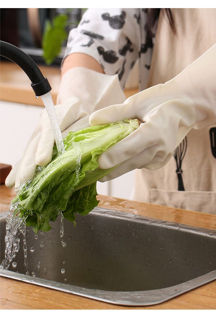 Guanti in gomma nitrilica – Extra lunghi (33 cm e 38 cm) per lavaggio stoviglie, pulizia e preparazione alimenti (S/M/L, senza lattice, resistenti e resistenti all'olio)_voghion.com