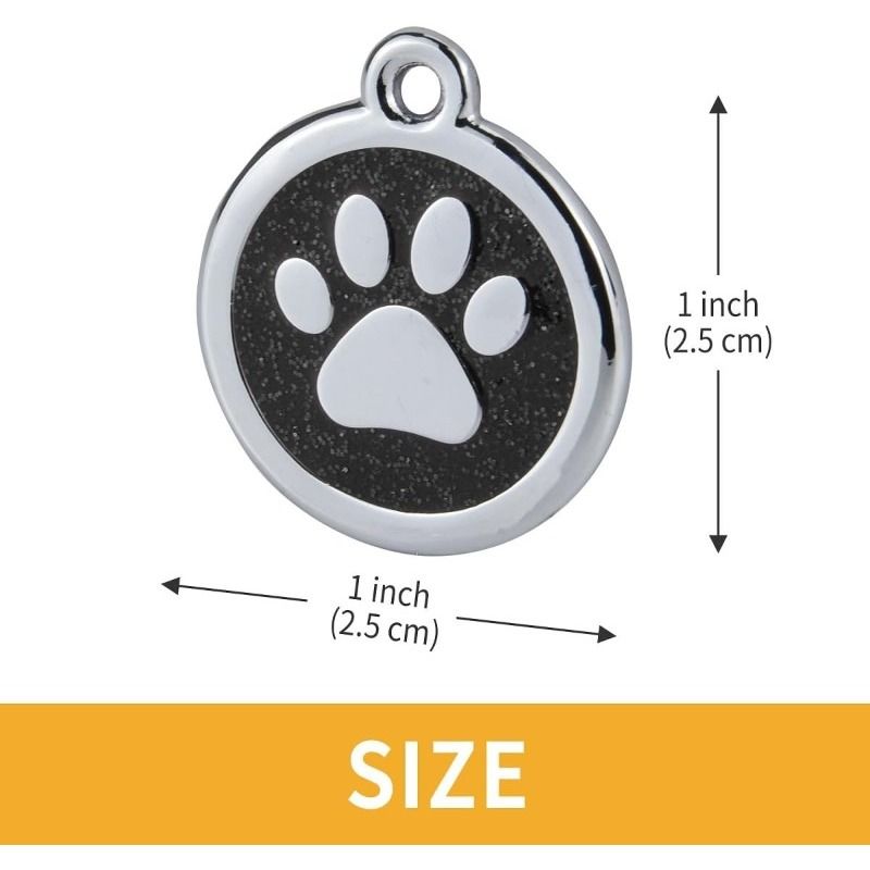 Dog Identification Tag, Silver, Engraved_voghion.com