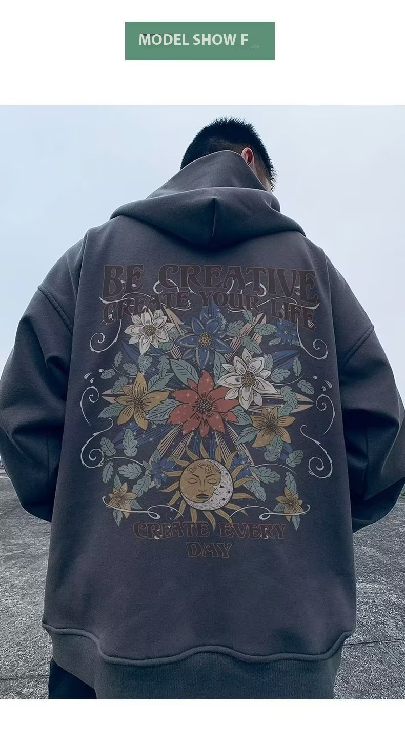 Chaozhou Marka Büyük Boy Kapşonlu Polar Fermuarlı Hırka Kazak Erkek Moda Sonbahar ve Kışlık Mont_voghion.com