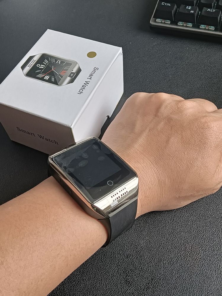 Q18 akıllı saat SIM Kartlı Bluetooth Çağrı Bağlantılı Kadın Kol Saati Erkekler Spor Pedometre Saat Smartwatch Whatsapp_voghion.com