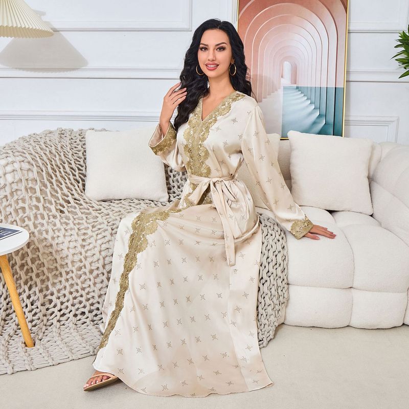 Γυναικείο μακρύ φόρεμα για πάρτι με μουσουλμανική ρόμπα Mt128, νέο στυλ, καυτό, κομψό, σε σχήμα διαμαντιού_voghion.com