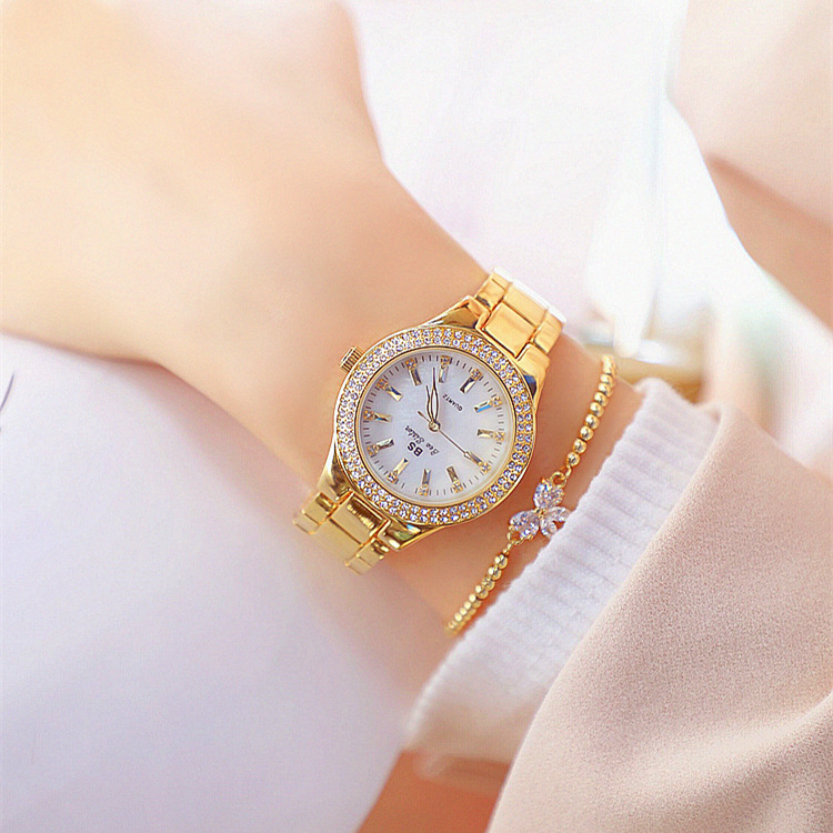 BS Nuovo orologio da donna con catena e diamanti FA1258, modello grande, 3,5 pollici, molto venduto_voghion.com