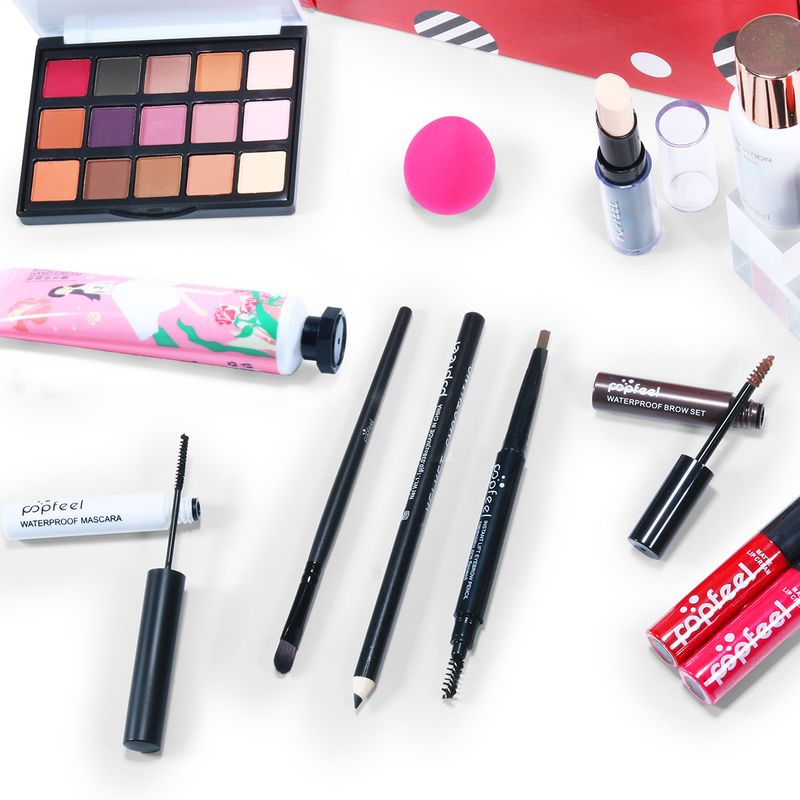 Makeup Sets Wholesale Eye Shadow Lip Gloss Foundation Lipstick Concealer Beginner Studio Makeup Combination Set_voghion.com