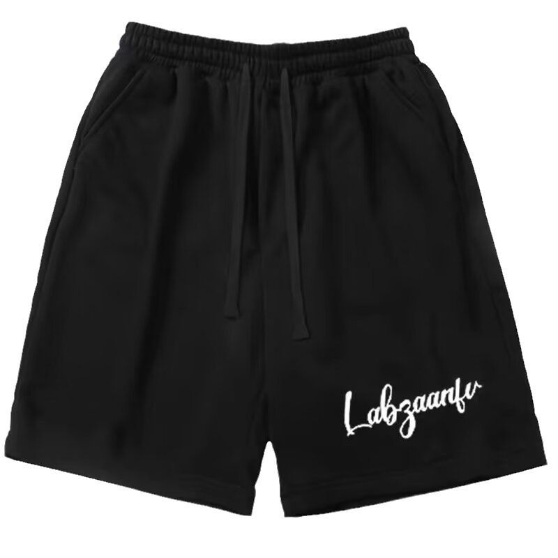 Premium Products Summer Sports Shorts, Men's Vibe Style Street Loose And Versatile Wide Pants, Straight Leg Drawstring Capris Trend_voghion.com