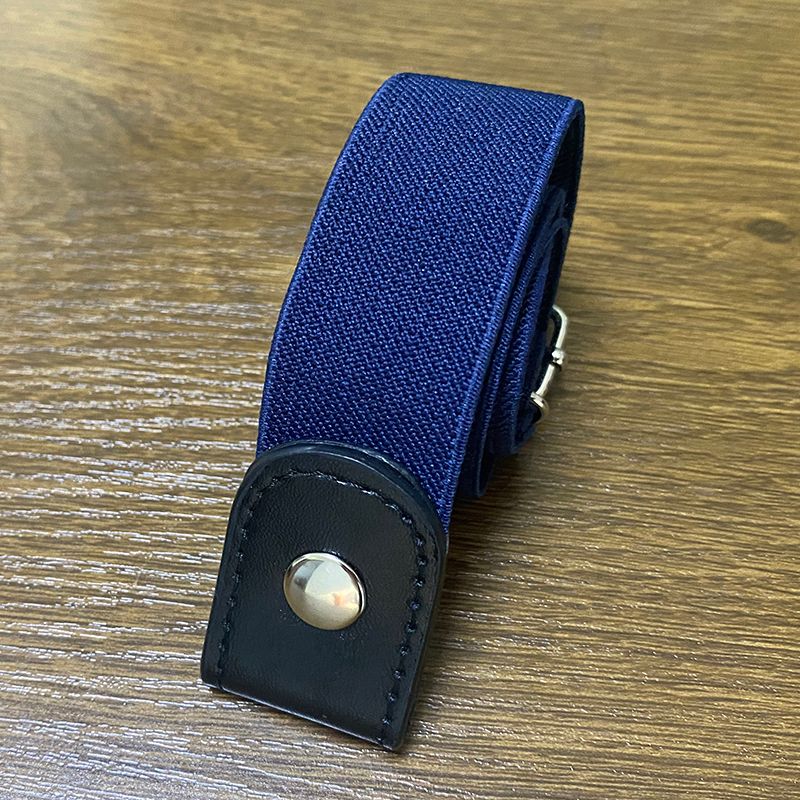 HOT New Belts Women Buckle-Free Jeans Pants No Buckle Stretch Elastic Waist for Men Ins Wind Invisible Lazy Belt_voghion.com