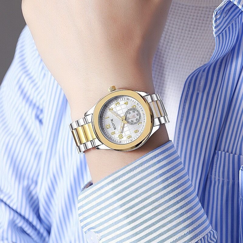 Shigaodi Steel Band Digital Scale Quartz Waterproof Minimalist Leisure And Working Men's Watch_voghion.com