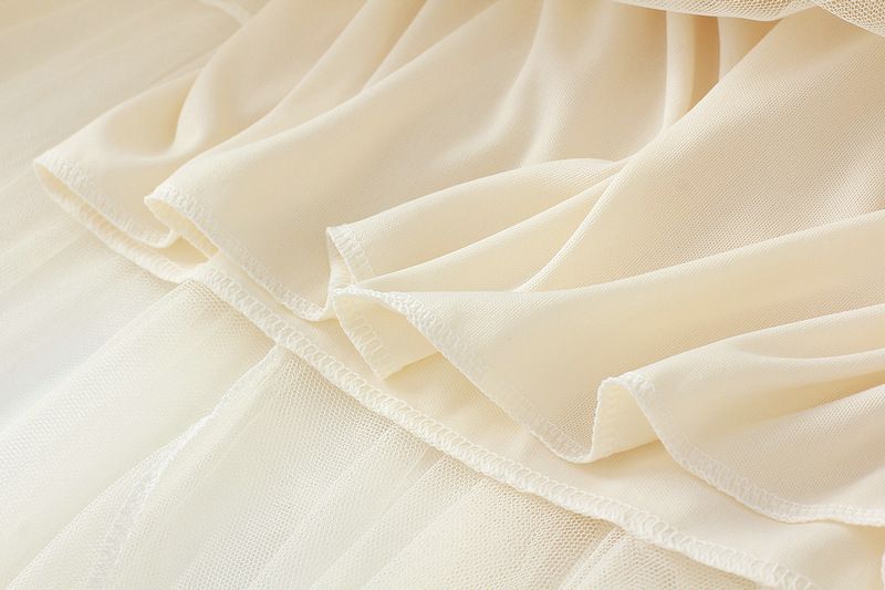 new autumn style temperament high waist slimming super fairy flower bud irregular mesh skirt female 8063_voghion.com