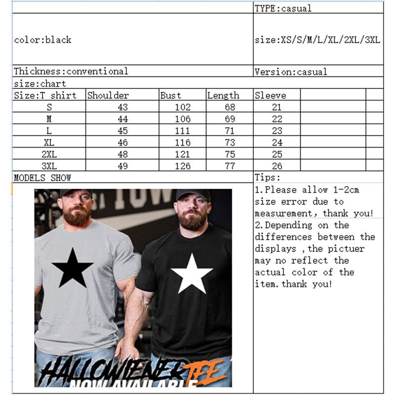 Nuova maglietta casual da uomo a maniche corte con scollo rotondo e stampa a stella a cinque punte, tendenza 2025_voghion.com