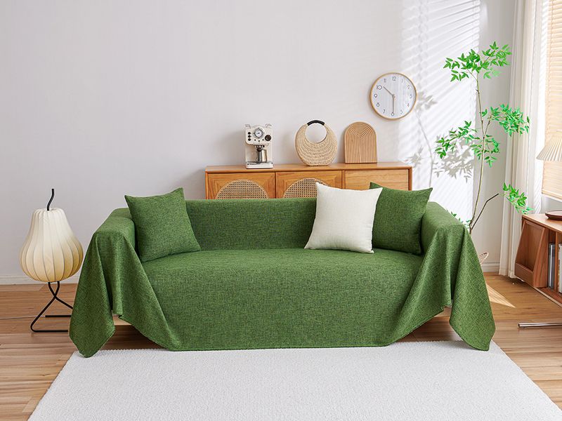 Minimalist Japanese Cotton And Linen Sofa Cover Pad Universal For All Seasons Non Slip Sofa Cover Blanket Full Cover Cover Cloth Stain Resistant_voghion.com