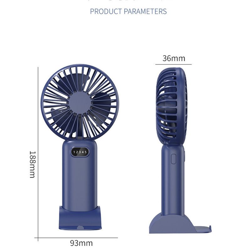 2025 New Small Fan Portable Mini Strong Wind Handheld Student Dormitory USB_voghion.com