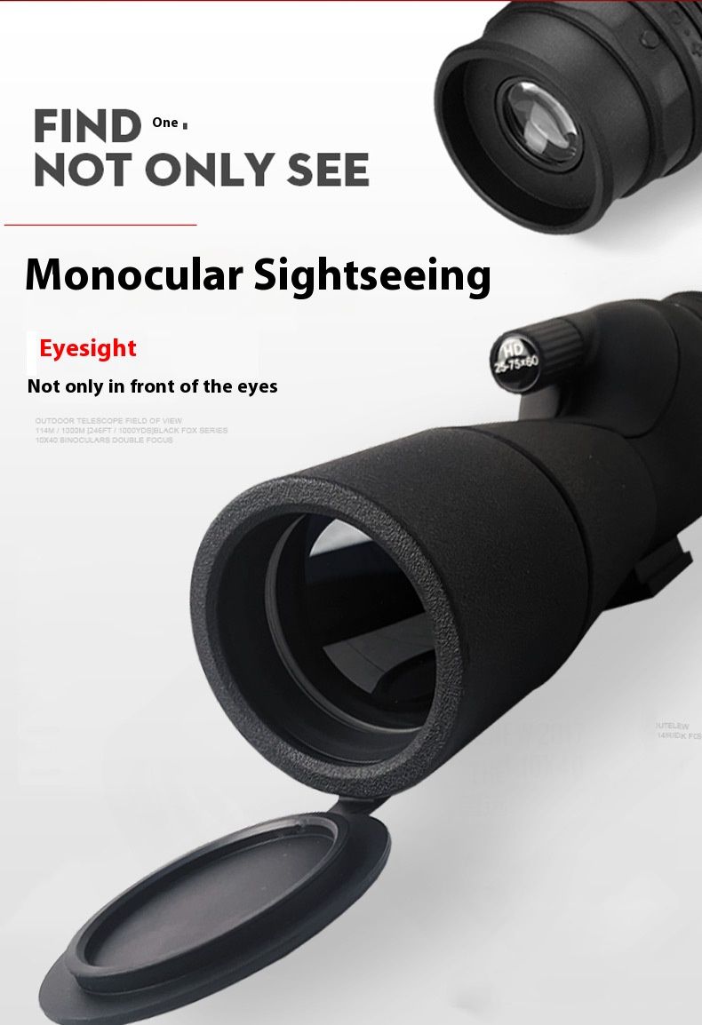 Telescopio monoculare da esterno Telescopio ad alta definizione ad alto ingrandimento 25x75, può essere equipaggiato con la visualizzazione del bersaglio_voghion.com
