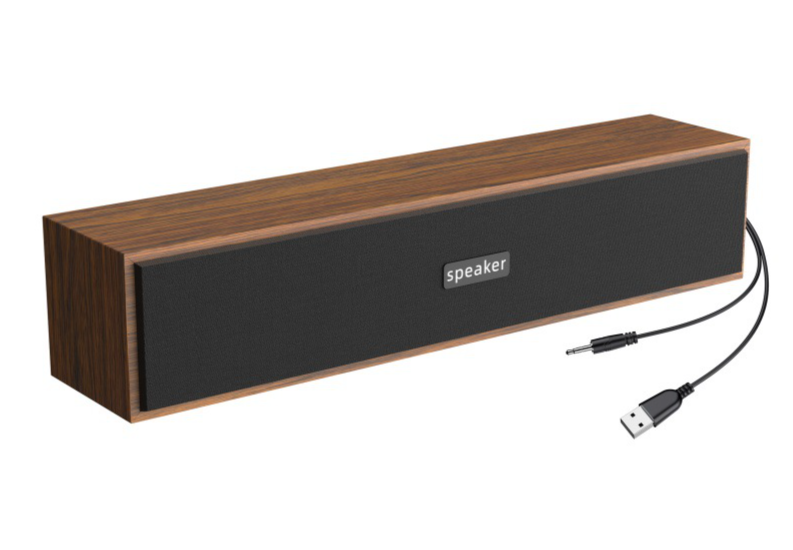 Large Volume Cross-Border USB Wired Dual Wooden Bluetooth Speaker Computer Laptop Sound Blaster Desktop Heavy Bass_voghion.com