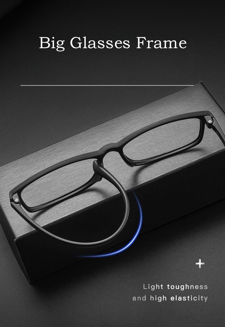 Moda YIMARUILI Occhiali da vista TR90 flessibili ultraleggeri alla moda da donna, comodi, quadrati, grandi, occhiali da vista_voghion.com