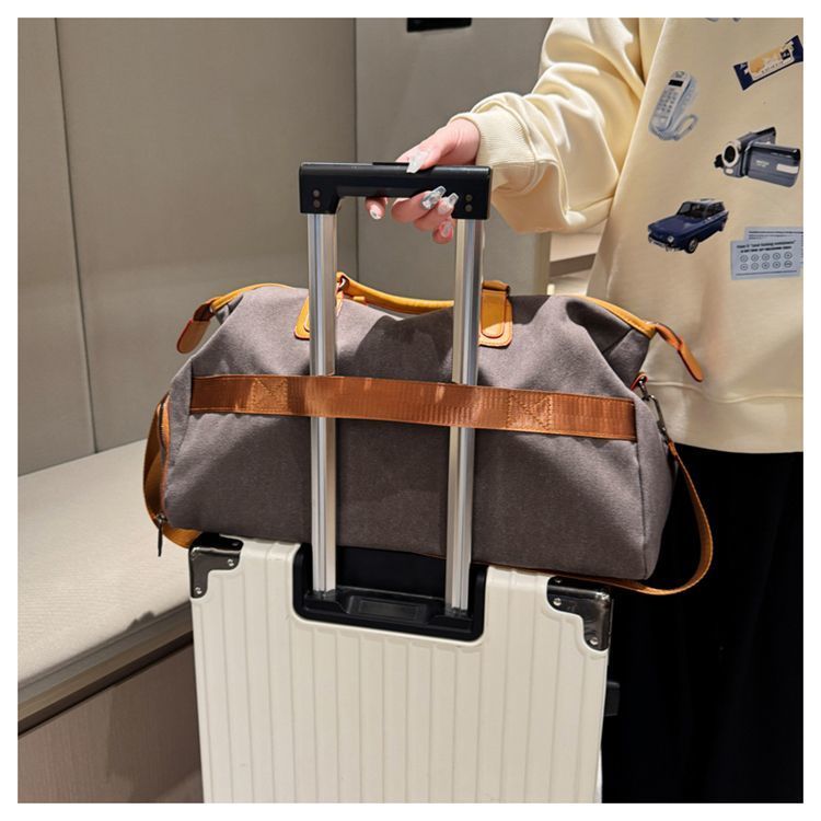 Borsa da viaggio a tracolla leggera per sport e fitness, grande capacità, con separazione tra asciutto e bagnato_voghion.com