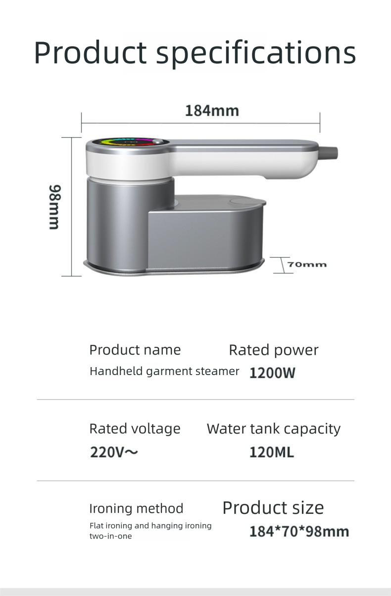 Wet And Dry Electric Iron Handheld Rotating Steam Garment Steamer Portable Mini Ironing Machine_voghion.com