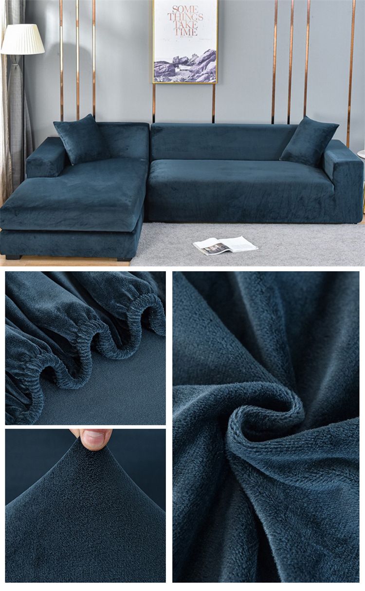 Wohnmöbel Silberfuchs Plüsch Sofabezug Komplettpaket hochelastisches Sofakissenbezug Heimstoff superweich Sand heißer Verkauf_voghion.com