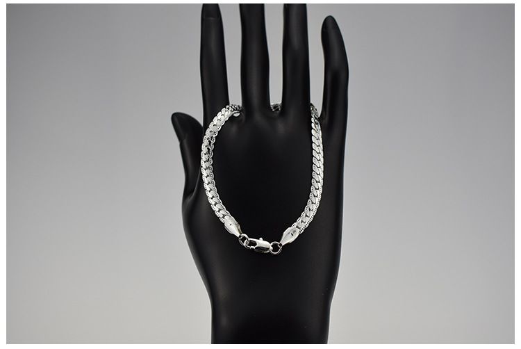 Fino zrnata kačja kost s preprosto personalizirano uniseks zapestnico za moške in ženske_voghion.com