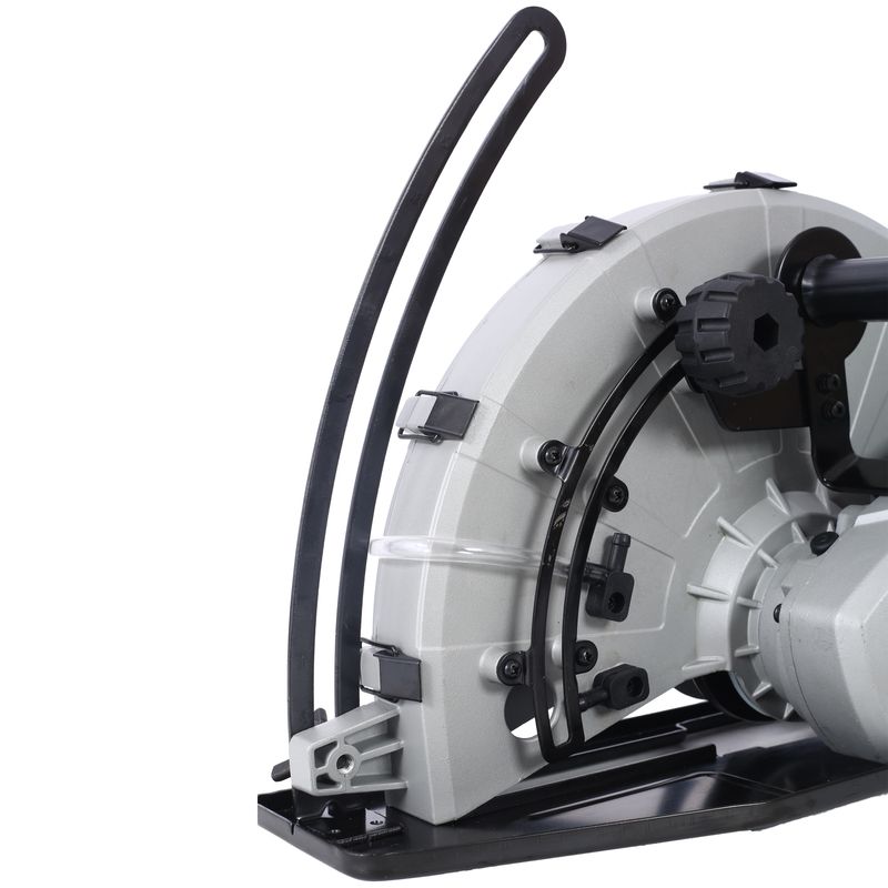 Portable 14" Wet/Dry Electric Corded Circular Concrete Saw/Power Angle Cutter 2600W W/Water Line & Guide Roller (With Blade)ETL Certificate._voghion.com