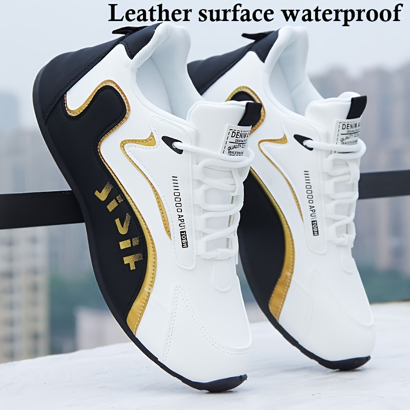 Men's Trendy Sneakers, Comfy Non Slip Lace Up Soft Sole Shoes For Men's Outdoor Activities_voghion.com
