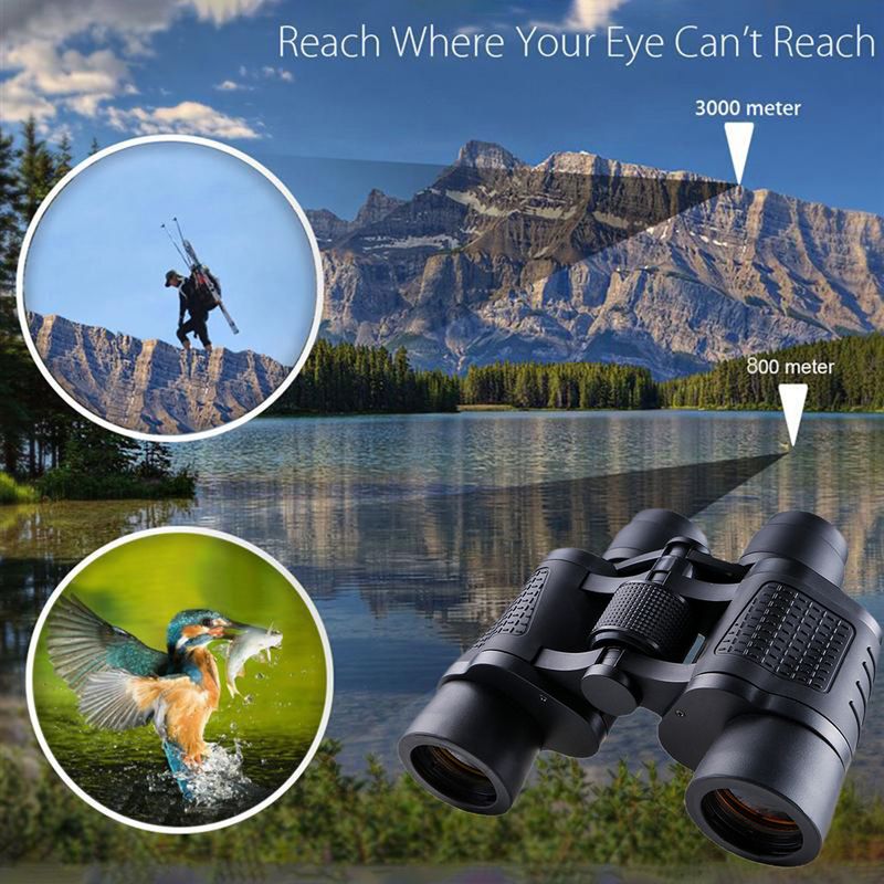 Binoclu SportLife cu zoom optic, ocular mare, rază lungă de vizualizare, dimensiuni compacte, binoclu portabil cu vedere nocturnă, telescop_voghion.com