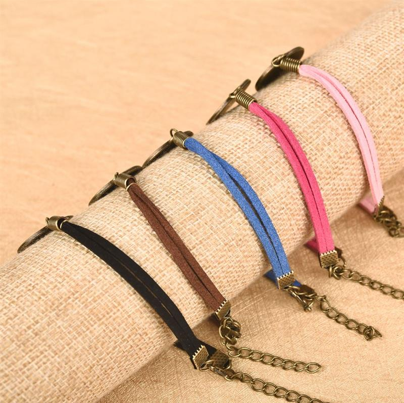 20Pcs Bracelet Cabochon Base Settings Fit 20mm/25mm Glass Cabochons Blank Cameo Tray Settings For DIY  Making Findings_voghion.com