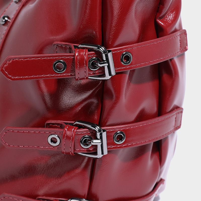 Strap punk klinknagel ontwerp handtas 2024 herfst en winter nieuwe grote capaciteit forenzen schoudertas onder de arm_voghion.com