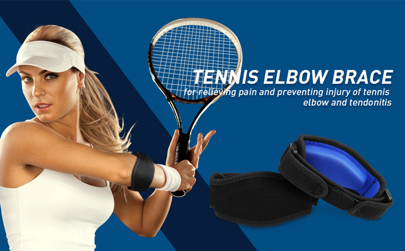 PCS Adjustable 1 Elbow Support Basketball Tennis Golf Elbow Support Strap Elbow Pads Lateral Pain Syndrome_voghion.com