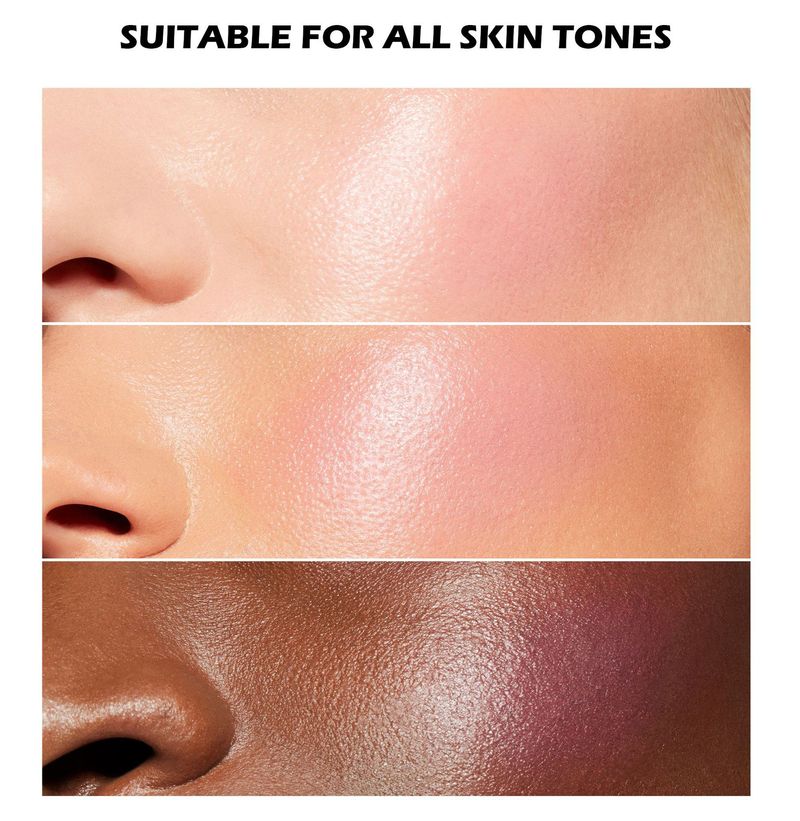 HANDAIYAN 3-Farben-Rouge-Palette zum Zusammenfalten: 3-in-1-Rouge, Kontur und Lidschatten, Mehrzweck-Creme-Rouge_voghion.com