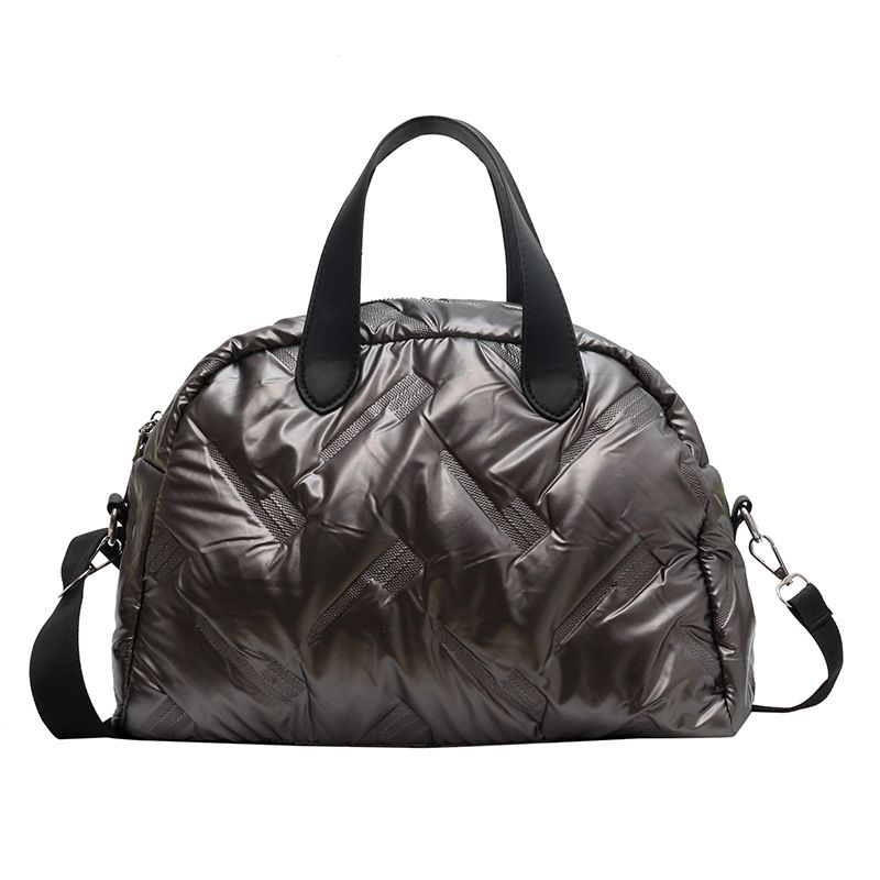 Materiale del piumino Giacca imbottita in cotone Borsa casual Tracolla lunga_voghion.com