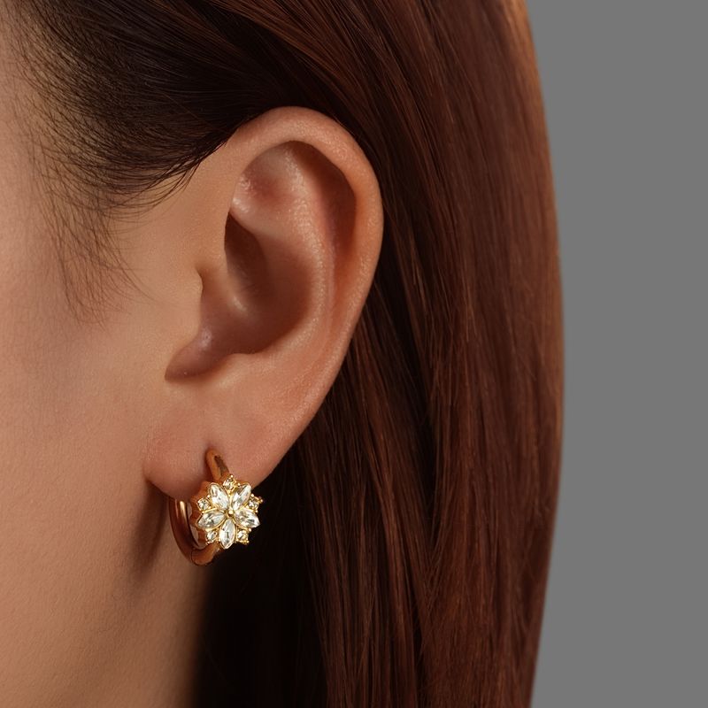 Orecchini a forma di farfalla in zircone, semplici ed eleganti, in acciaio inossidabile, per donna, alla moda, versatili, a cerchio, placcati._voghion.com