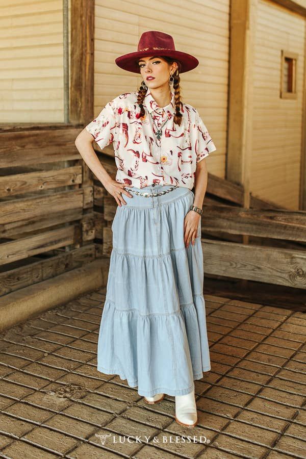 Vintage Low-Rise Denim Skirt For Women - Distressed High Waist Streetwear Mini Skirt With Ruffled Hem, Summer Casual Aesthetic, Blue Washed_voghion.com